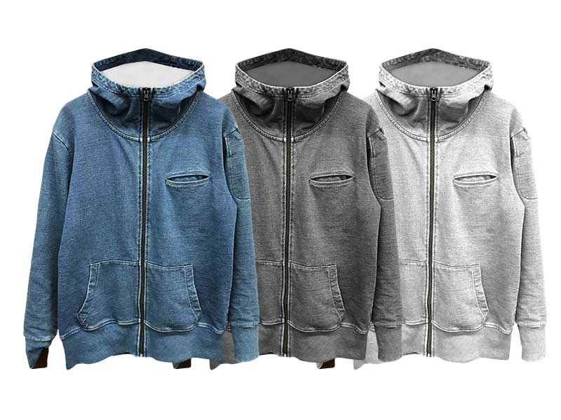TMF-6002 デニムスウェットパーカー