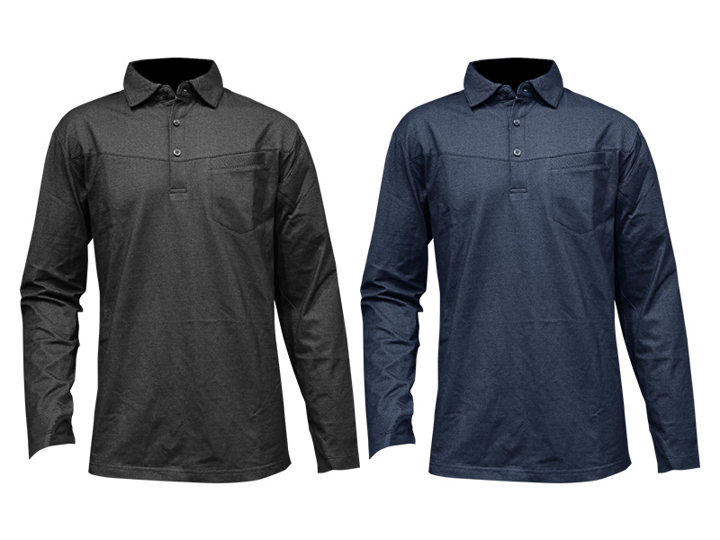 CR-4600 CVCプレミアムポロシャツ 長袖