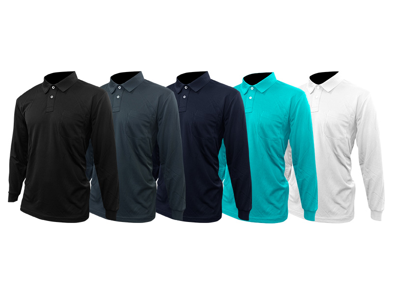 TMF-2601 吸汗速乾ポロ 長袖