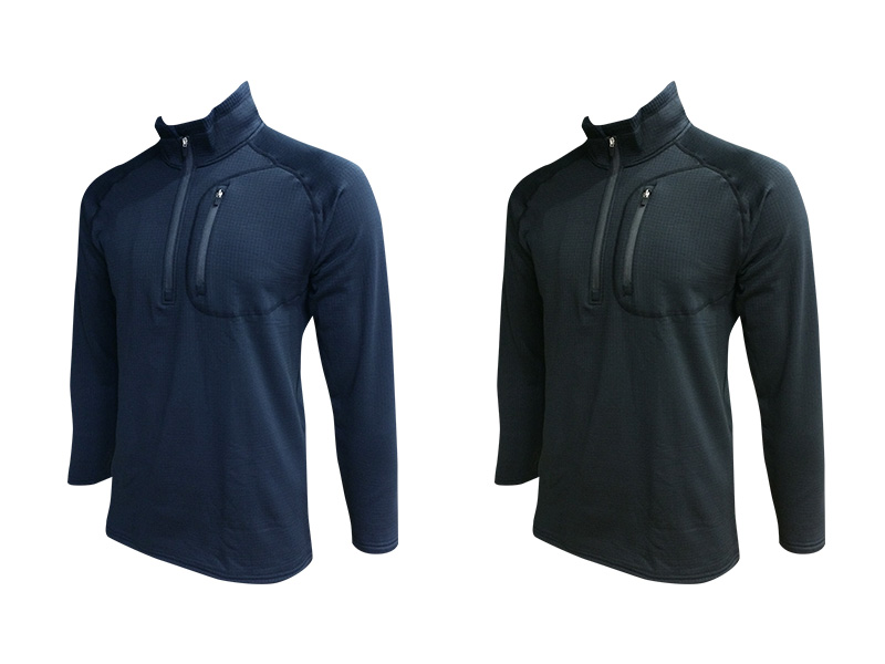 TMF-6304 ブロックフリースインナー ハーフジップ